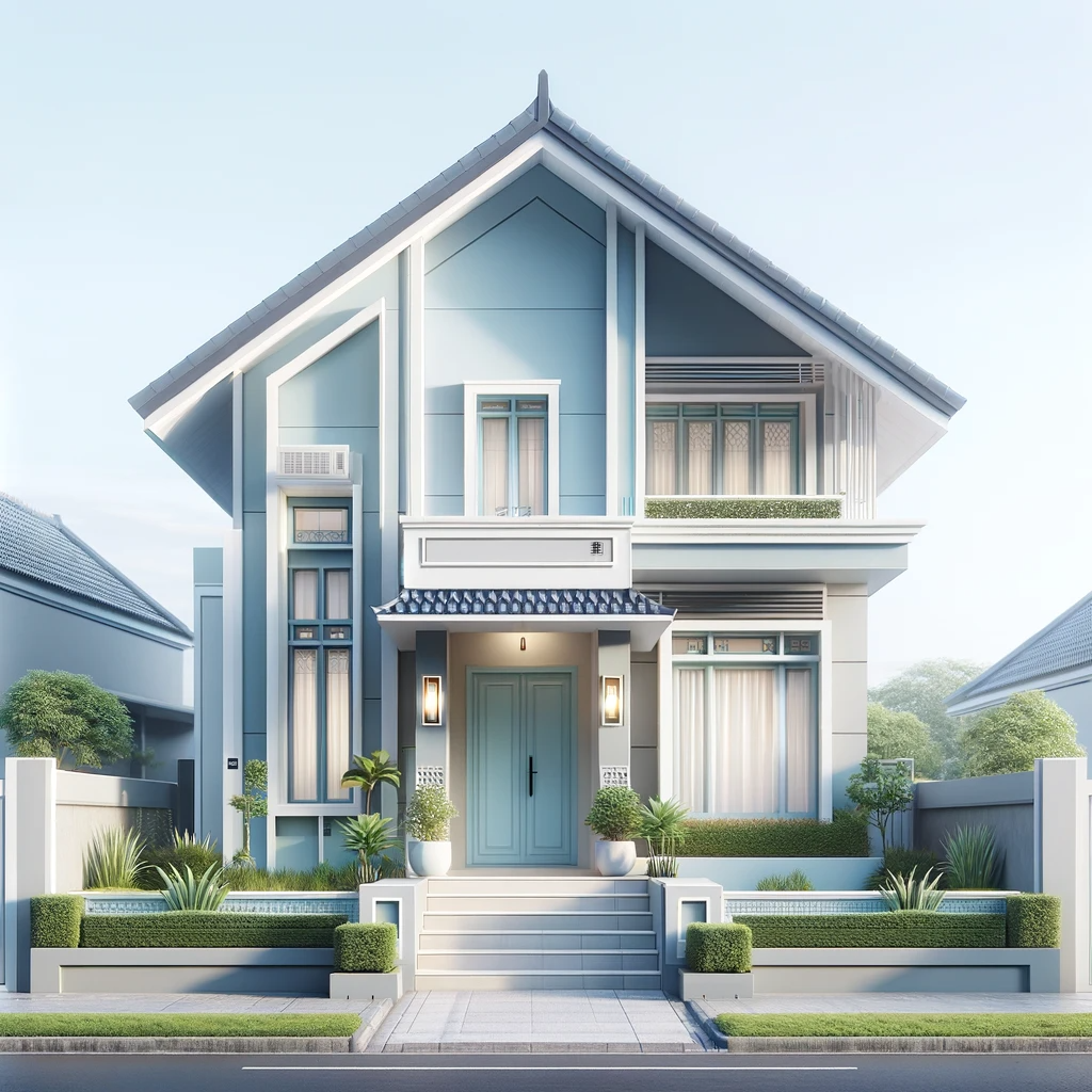 Rekomendasi Kombinasi Cat Rumah Warna Biru Muda Untuk Hunian Anda