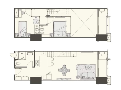 2 BR Loft 2 BR Loft